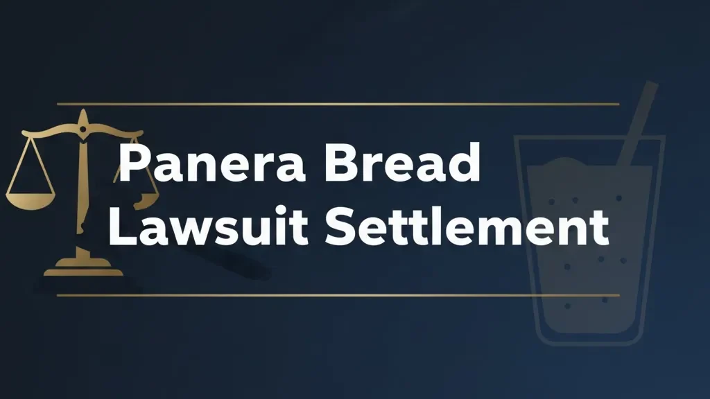 Panera bread lawsuit settlement 2026 legal guide hero banner with gavel icon